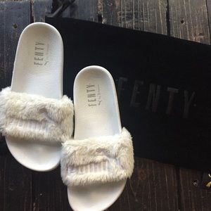 Fenty Puma Rihanna Faux Fur Slides